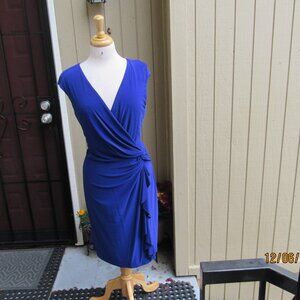 #669  NEW COBALT BLUE DRESS BY RALPH LAUREN  (SIZE 14)